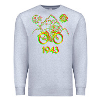 Heather Grey Bicycle Day 1943 LSD Acid Hofmann Trip Premium Sweatshirt - trangStudio
