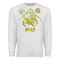 Oatmeal Heather Bicycle Day 1943 LSD Acid Hofmann Trip Premium Sweatshirt - trangStudio