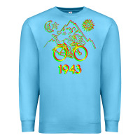 Ocean Blue Bicycle Day 1943 LSD Acid Hofmann Trip Premium Sweatshirt - trangStudio