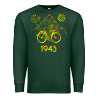 Sports Green Bicycle Day 1943 LSD Acid Hofmann Trip Premium Sweatshirt - trangStudio