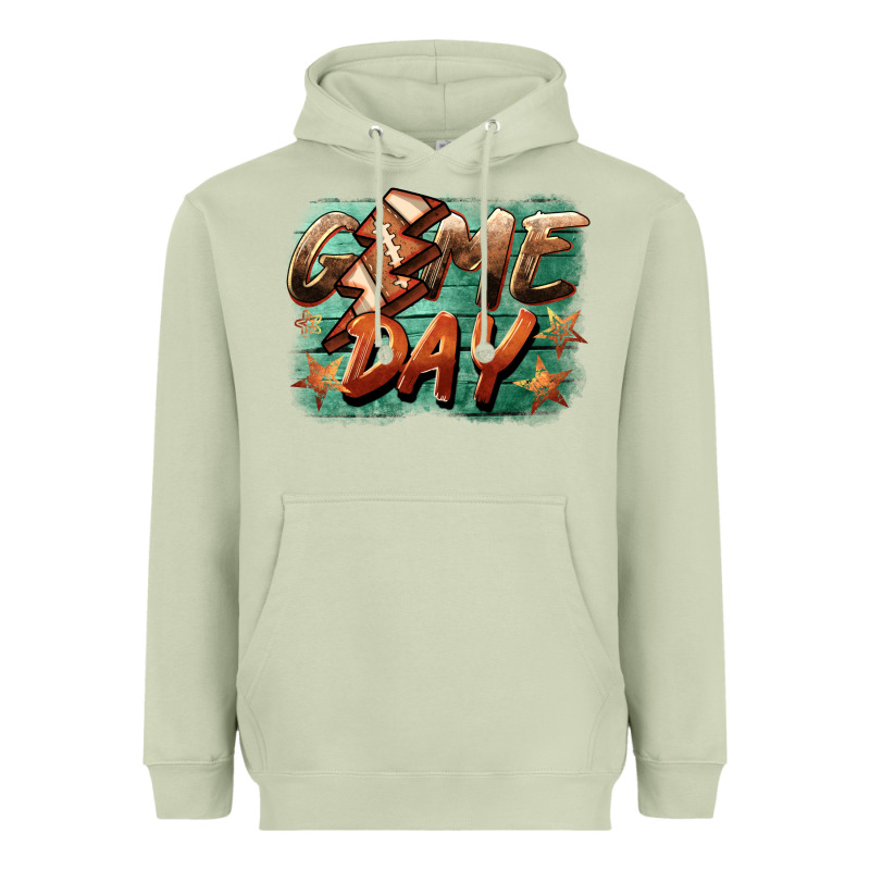 Game Day  Lightning Football Heavyweight Hoodie by BarkalooDesign | Teevron