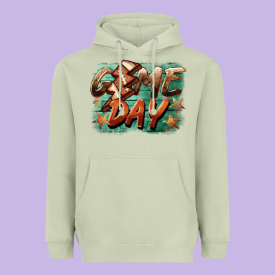 Game Day  Lightning Football Heavyweight Hoodie Designed By Barkaloodesign