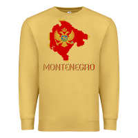 Antique Gold Montenegrin Flag  Montenegro Premium Sweatshirt - trangStudio