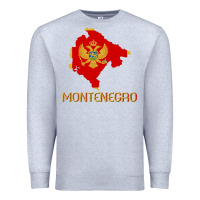 Heather Grey Montenegrin Flag  Montenegro Premium Sweatshirt - trangStudio
