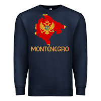 Navy Montenegrin Flag  Montenegro Premium Sweatshirt - trangStudio