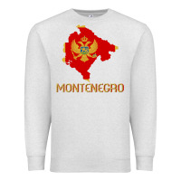 Oatmeal Heather Montenegrin Flag  Montenegro Premium Sweatshirt - trangStudio