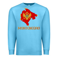 Ocean Blue Montenegrin Flag  Montenegro Premium Sweatshirt - trangStudio