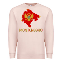 Pale Pink Montenegrin Flag  Montenegro Premium Sweatshirt - trangStudio