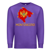 Purple Montenegrin Flag  Montenegro Premium Sweatshirt - trangStudio