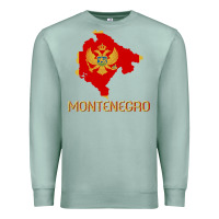 Seafoam Montenegrin Flag  Montenegro Premium Sweatshirt - trangStudio