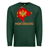 Sports Green Montenegrin Flag  Montenegro Premium Sweatshirt - trangStudio