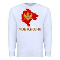 White Montenegrin Flag  Montenegro Premium Sweatshirt - trangStudio