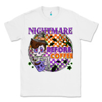 White Nightmare before the coffee halloween Classic Tee - NancyCooperArtShop