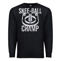 Black Distressed Skeeball - Skee-ball Champ - Traveling Carnival Premium Sweatshirt - trangStudio