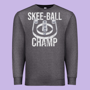 Distressed Skeeball - Skee-ball Champ - Traveling Carnival Premium Sweatshirt Designed By Trangstudio