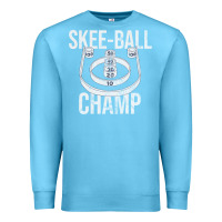Ocean Blue Distressed Skeeball - Skee-ball Champ - Traveling Carnival Premium Sweatshirt - trangStudio