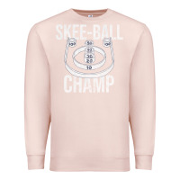 Pale Pink Distressed Skeeball - Skee-ball Champ - Traveling Carnival Premium Sweatshirt - trangStudio