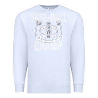 White Distressed Skeeball - Skee-ball Champ - Traveling Carnival Premium Sweatshirt - trangStudio