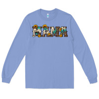 Colony Blue mama sunflower leopard Long Sleeve Tee - OliviaCreatesArt