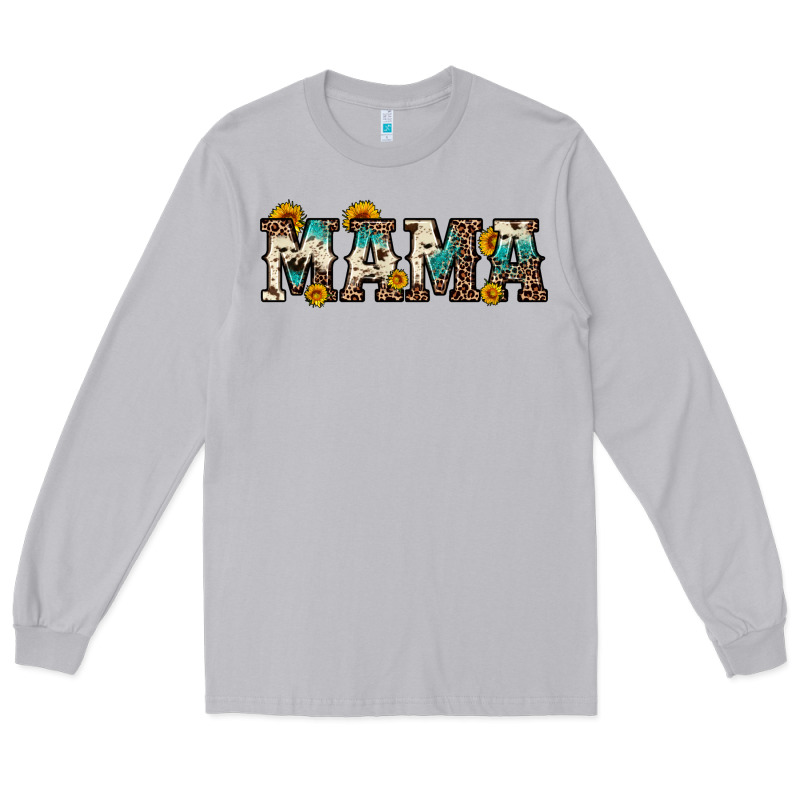 Mama Sunflower Leopard Long Sleeve Tee by OliviaCreatesArt | Teevron