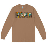 Toasted Coconut mama sunflower leopard Long Sleeve Tee - OliviaCreatesArt