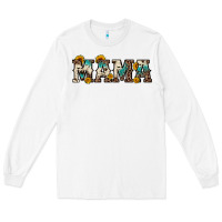 White mama sunflower leopard Long Sleeve Tee - OliviaCreatesArt