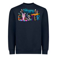 Navy happy easter coffee Heavyweight Sweatshirt - CowhideDigitalArt