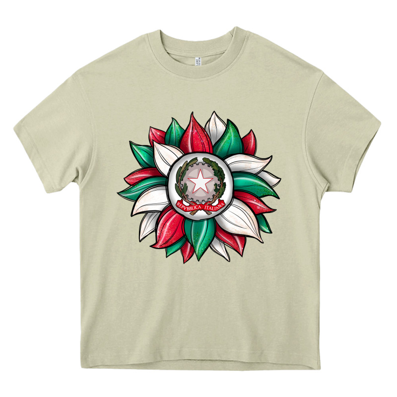 Sunflower İtalian Flag Heavy Core Tee by JahusDesignShop | Teevron