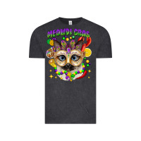 Vintage Black meowdi gras mardi gras cat Vintage Tee - CowGirlArtShop