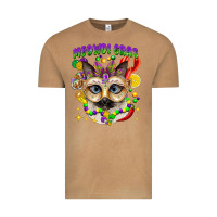 Meowdi Gras Mardi Gras Cat Vintage Tee | Teevron
