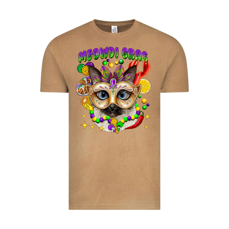 Meowdi Gras Mardi Gras Cat Vintage Tee by CowGirlArtShop | Teevron