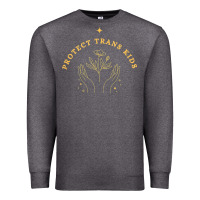 Charcoal Heather Protect Trans Kids Premium Sweatshirt - trangStudio