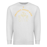 Oatmeal Heather Protect Trans Kids Premium Sweatshirt - trangStudio