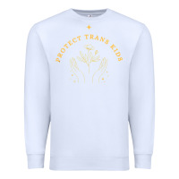 White Protect Trans Kids Premium Sweatshirt - trangStudio