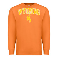 Carrot Kids Wyoming Cowboys Apparel Fan Favorite Brown Arch Premium Sweatshirt - trangStudio