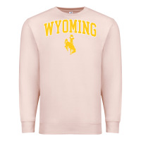 Pale Pink Kids Wyoming Cowboys Apparel Fan Favorite Brown Arch Premium Sweatshirt - trangStudio