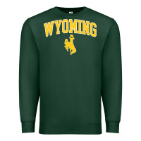 Sports Green Kids Wyoming Cowboys Apparel Fan Favorite Brown Arch Premium Sweatshirt - trangStudio