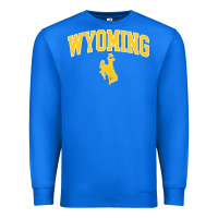 True Royal Kids Wyoming Cowboys Apparel Fan Favorite Brown Arch Premium Sweatshirt - trangStudio