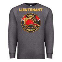 Charcoal Heather fire rescue lieutenant department  for firefighters Premium Sweatshirt - trangStudio