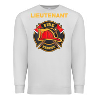 Dove Grey fire rescue lieutenant department  for firefighters Premium Sweatshirt - trangStudio