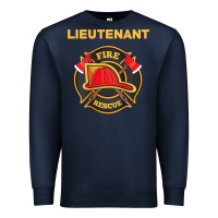 Navy fire rescue lieutenant department  for firefighters Premium Sweatshirt - trangStudio