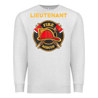 Oatmeal Heather fire rescue lieutenant department  for firefighters Premium Sweatshirt - trangStudio