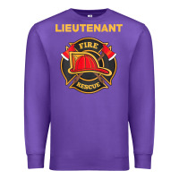 Purple fire rescue lieutenant department  for firefighters Premium Sweatshirt - trangStudio