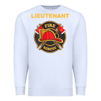 White fire rescue lieutenant department  for firefighters Premium Sweatshirt - trangStudio
