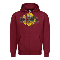 Burgundy girls mama sunflower Zipper Hoodie - RacoonDesign