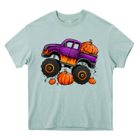 Halloween Jack O Lantern Monster Truck Heavy Core Tee | Teevron