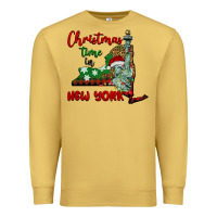 Antique Gold christmas time in new york Premium Sweatshirt - BarkalooDesign