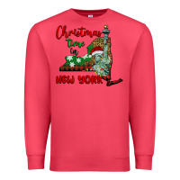 Cardinal christmas time in new york Premium Sweatshirt - BarkalooDesign