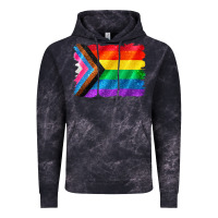 Cloud Black Pride flag background Vintage Hoodie - CowGirlArtShop