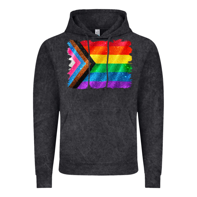 Pride Flag Background Vintage Hoodie by CowGirlArtShop | Teevron